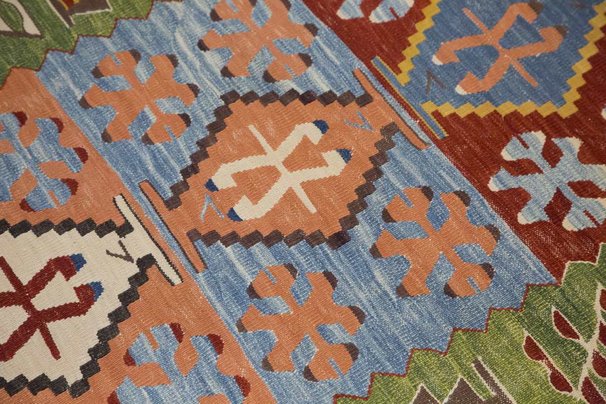New Handmade Kilim 3'2 x 7'7 feet 96 x 230 cm