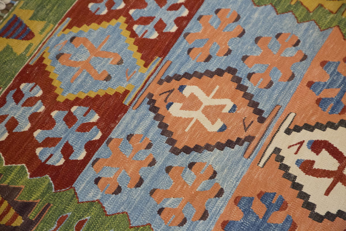 New Handmade Kilim 3'2 x 7'7 feet 96 x 230 cm
