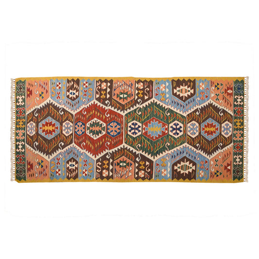 New Handmade Kilim 3'3 x 6'9 feet 98 x 205 cm