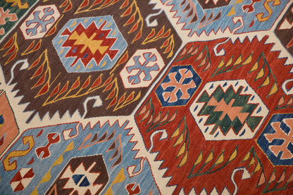 New Handmade Kilim 3'3 x 6'9 feet 98 x 205 cm