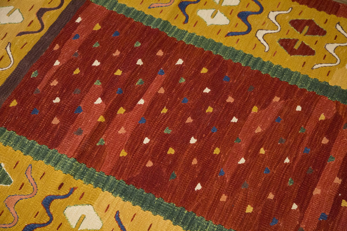 New Handmade Kilim 3'3 x 7'6 feet 100 x 228 cm