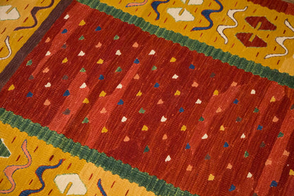 New Handmade Kilim 3'3 x 7'6 feet 100 x 228 cm