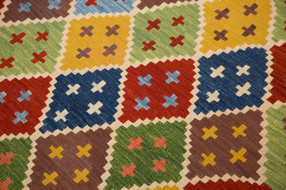 New Handmade Kilim 3'3 x 7 feet 100 x 208 cm