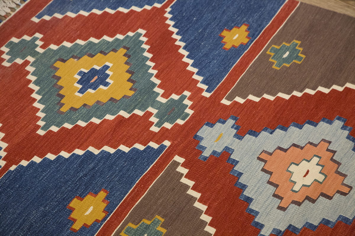New Handmade Kilim 3'4 x 9 feet 102 x 268 cm