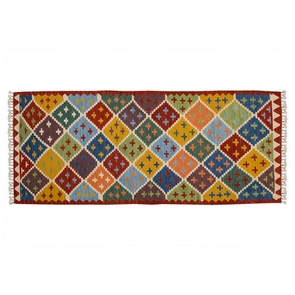 New Handmade Kilim 3 x 6'3 feet 87 x 190 cm