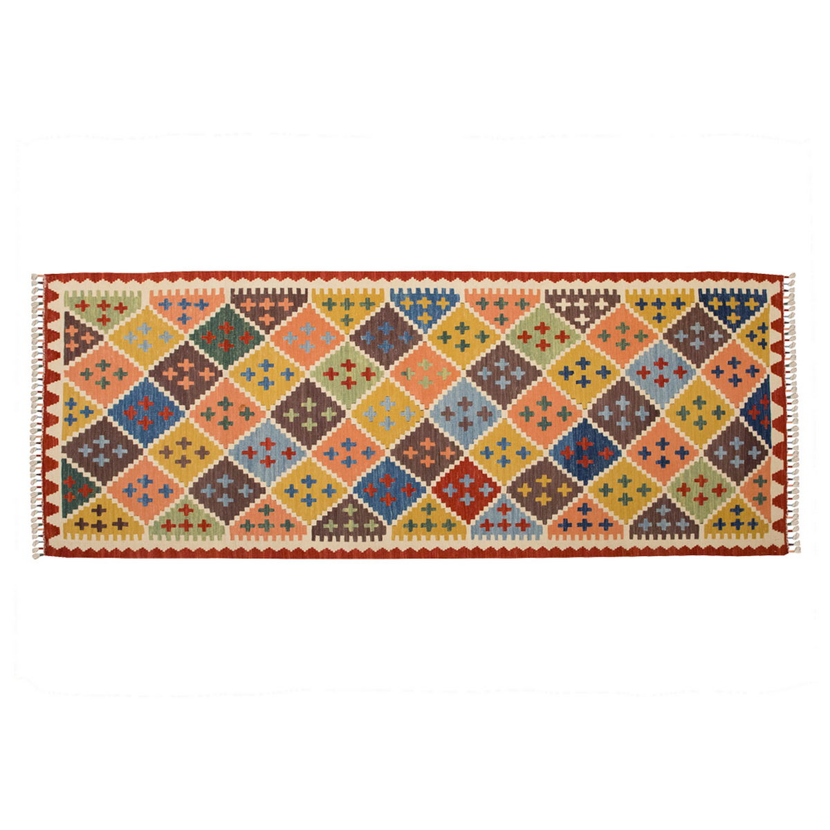 New Handmade Kilim 3 x 6'7 feet 86 x 201 cm