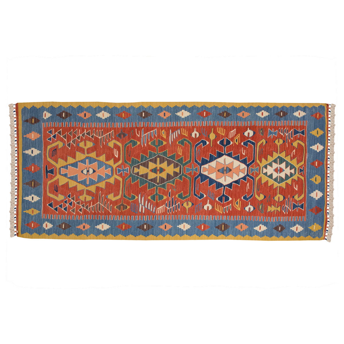 New Handmade Kilim 3 x 6'7 feet 90 x 200 cm