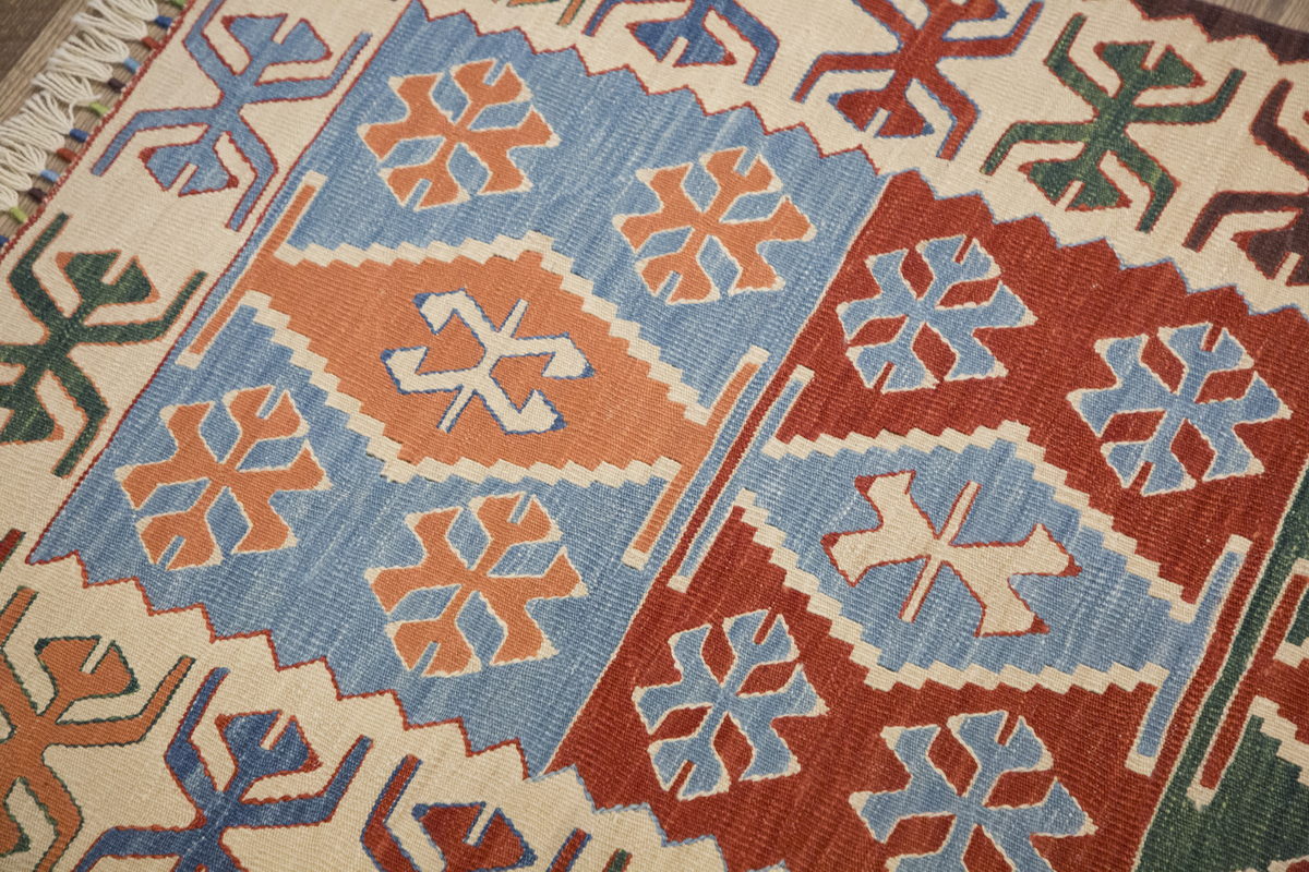 New Handmade Kilim 3 x 6'9 feet 90 x 205 cm