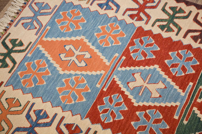 New Handmade Kilim 3 x 6'9 feet 90 x 205 cm