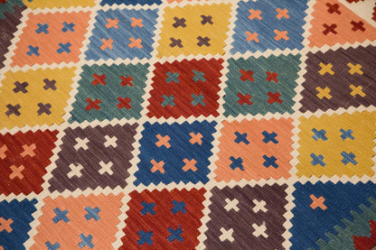 New Handmade Kilim 3 x 6'9 feet 92 x 205 cm