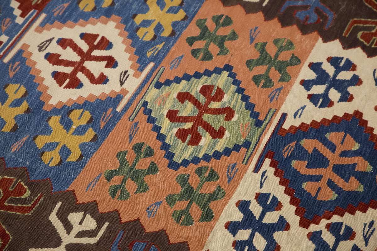 New Handmade Kilim 3 x 6'9 feet 92 x 207 cm