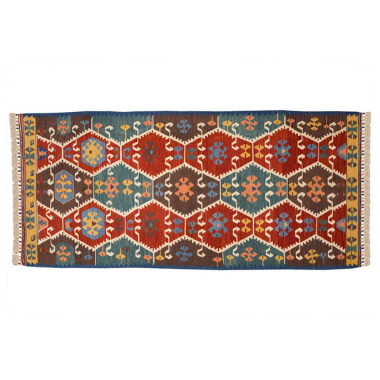 New Handmade Kilim 3 x 6'9 feet 93 x 206 cm