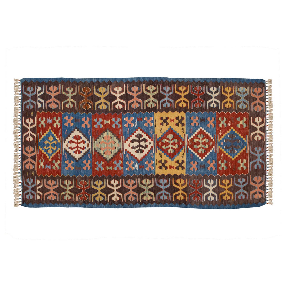 New Handmade Kilim 3 x 6 feet 92 x 182 cm