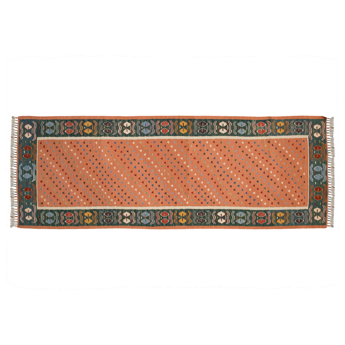 New Handmade Kilim 3 x 7'4 feet 90 x 223 cm