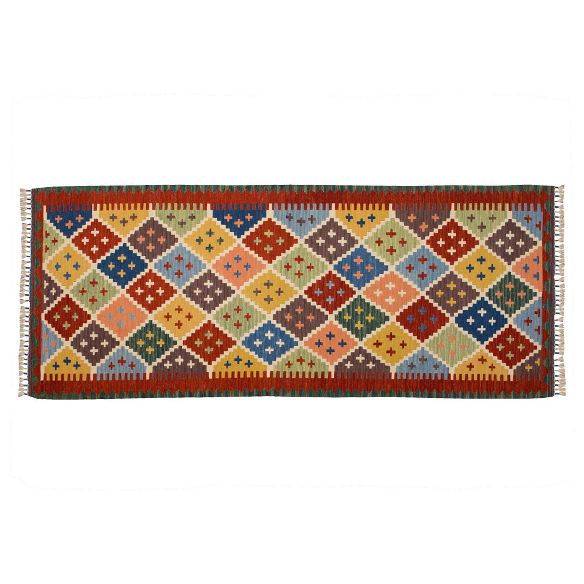 New Handmade Kilim 3 x 7 feet 91 x 208 cm