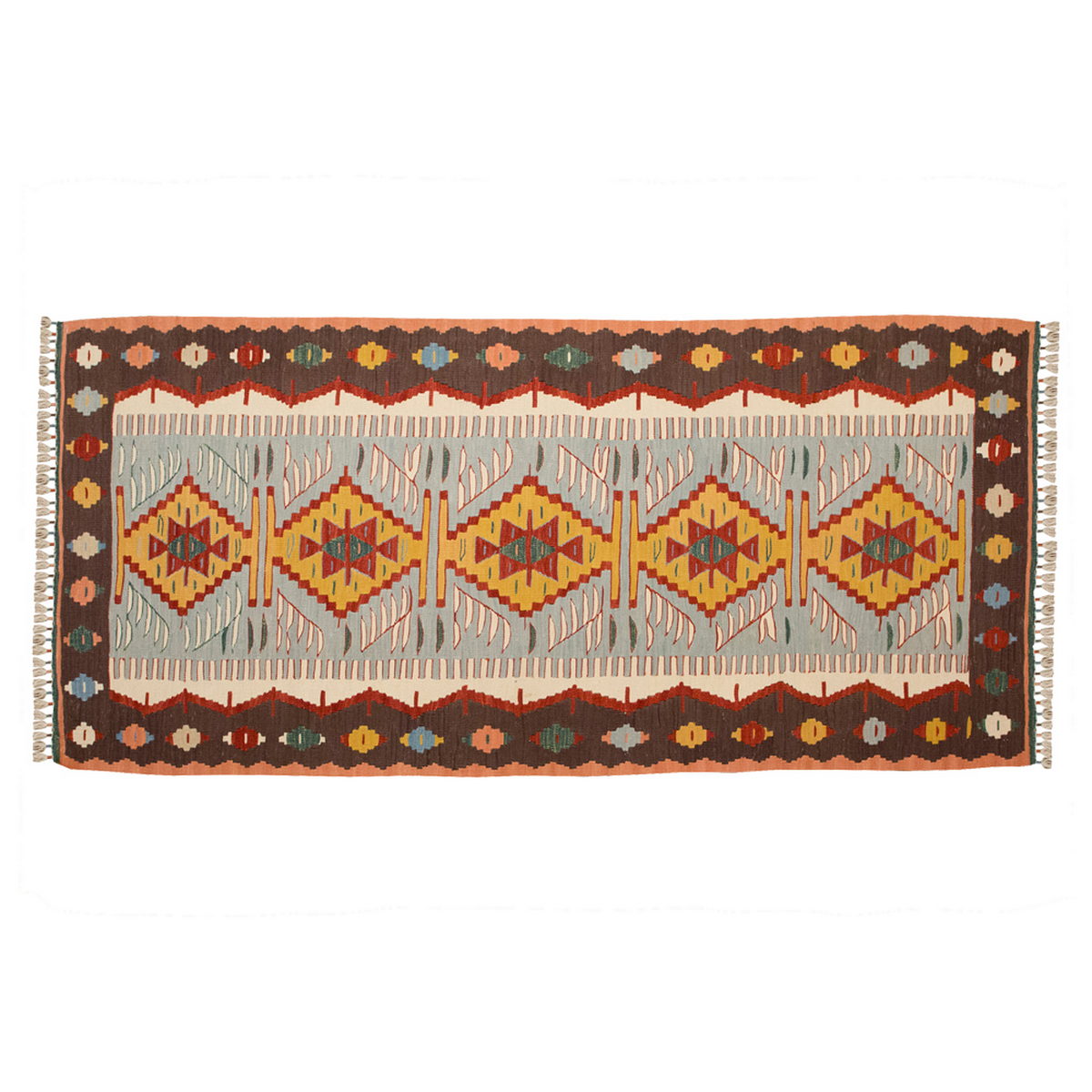 New Handmade Kilim 3 x 7 feet 91 x 215 cm