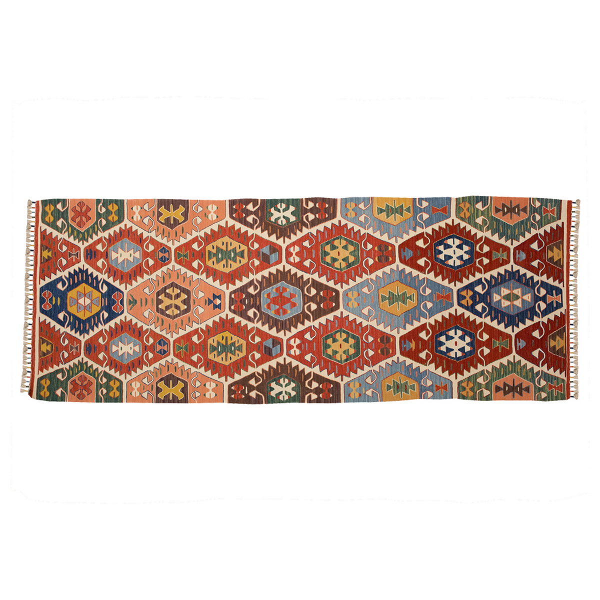 New Handmade Kilim 3 x 8'2 feet 91 x 248 cm