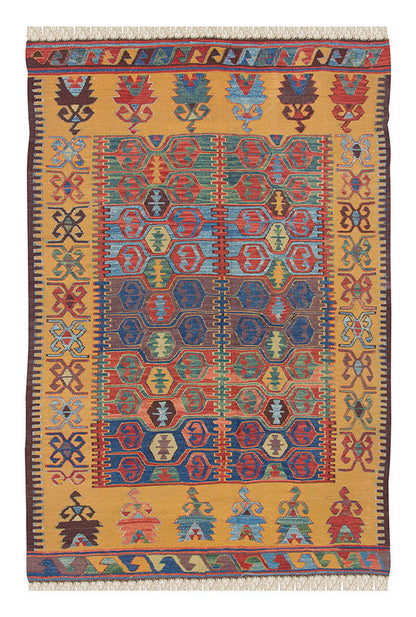 New Handmade Kilim 4' x 6'5 feet 122 x 195 cm