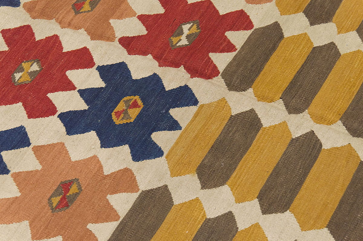 New Handmade Kilim 4'10 x 6'7 feet 148 x 200 cm