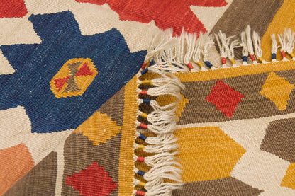 New Handmade Kilim 4'10 x 6'7 feet 148 x 200 cm