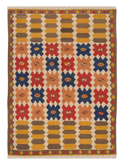 New Handmade Kilim 4'10 x 6'7 feet 148 x 200 cm