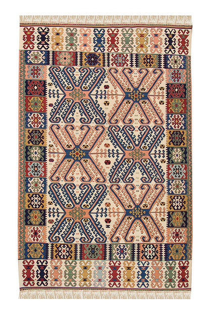 New Handmade Kilim 4'11 x 6'11 feet 150 x 210 cm