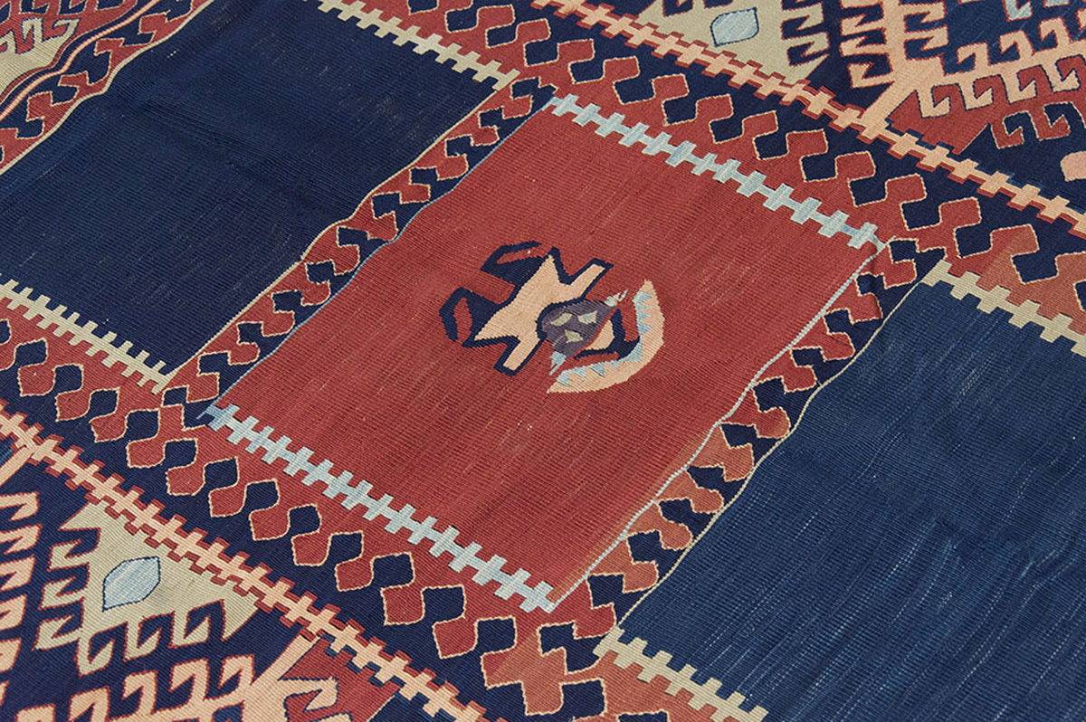 New Handmade Kilim 4'11 x 6'3 feet 150 x 190 cm