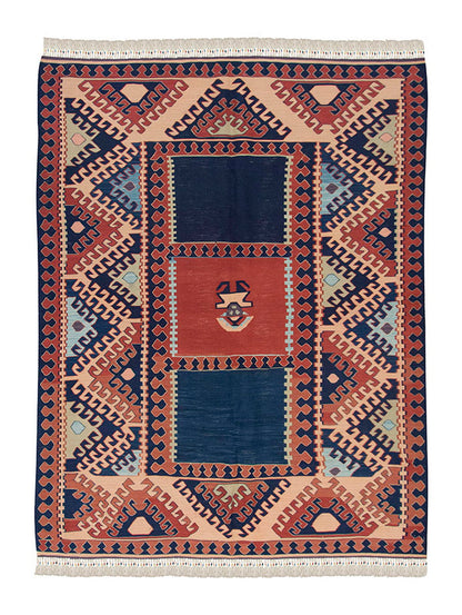 New Handmade Kilim 4'11 x 6'3 feet 150 x 190 cm