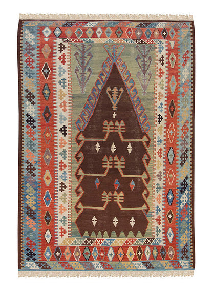 New Handmade Kilim 4'11 x 7'1 feet 150 x 217 cm
