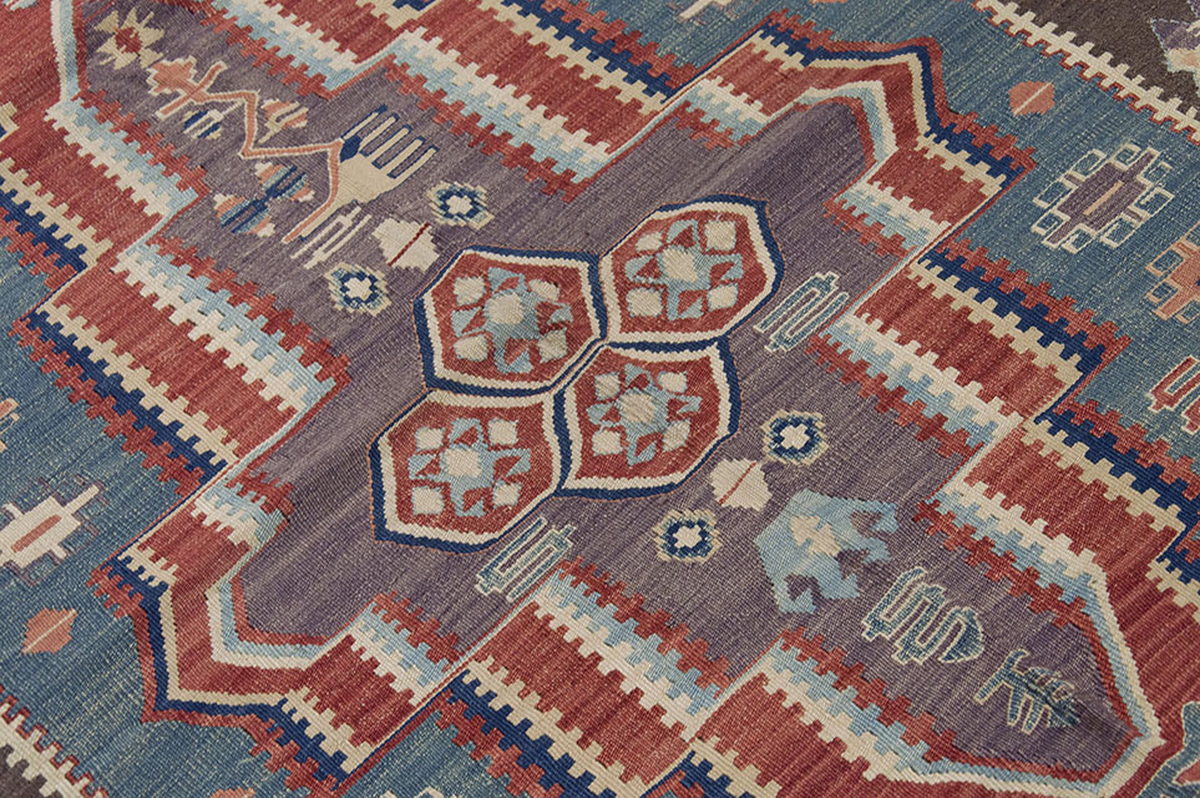 New Handmade Kilim 4'2 x 6' feet 127 x 183 cm