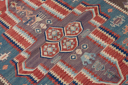New Handmade Kilim 4'2 x 6' feet 127 x 183 cm