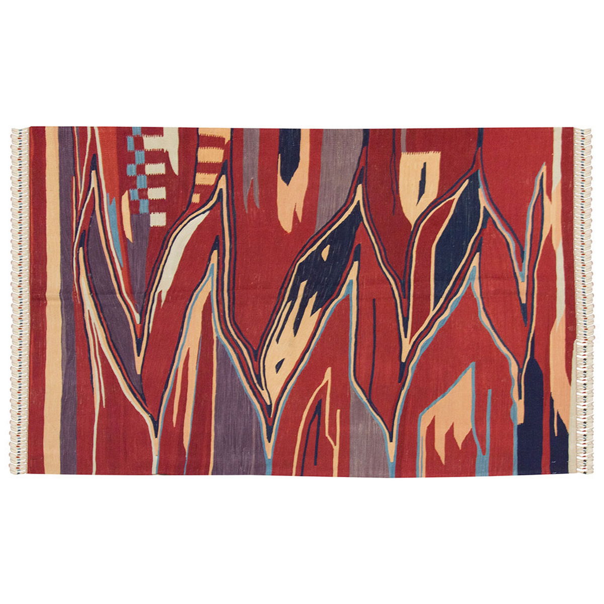 New Handmade Kilim 4'2 x 6'2 feet 127 x 187 cm