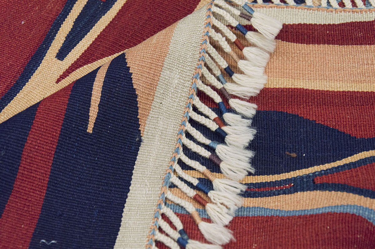 New Handmade Kilim 4'2 x 6'2 feet 127 x 187 cm