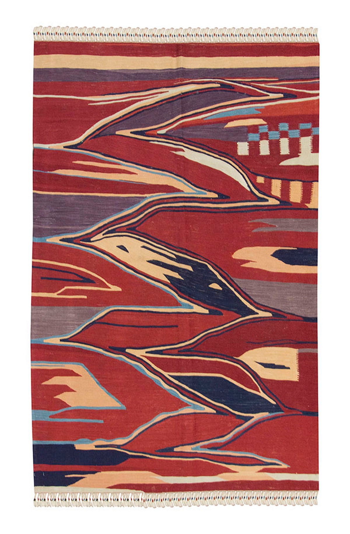 New Handmade Kilim 4'2 x 6'2 feet 127 x 187 cm
