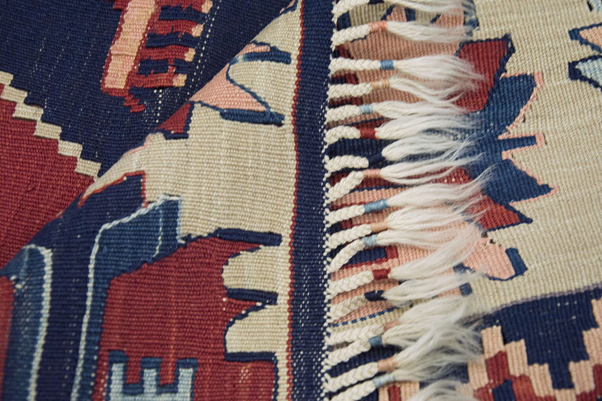 New Handmade Kilim 4'3 x 6'5 feet 130 x 195 cm