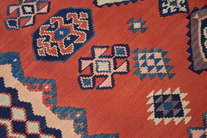 New Handmade Kilim 4'4 x 6'2 feet 131 x 188 cm