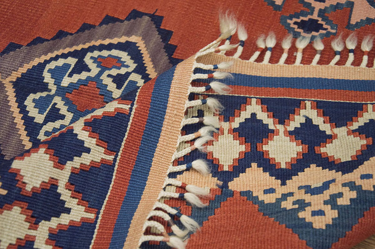 New Handmade Kilim 4'4 x 6'2 feet 131 x 188 cm
