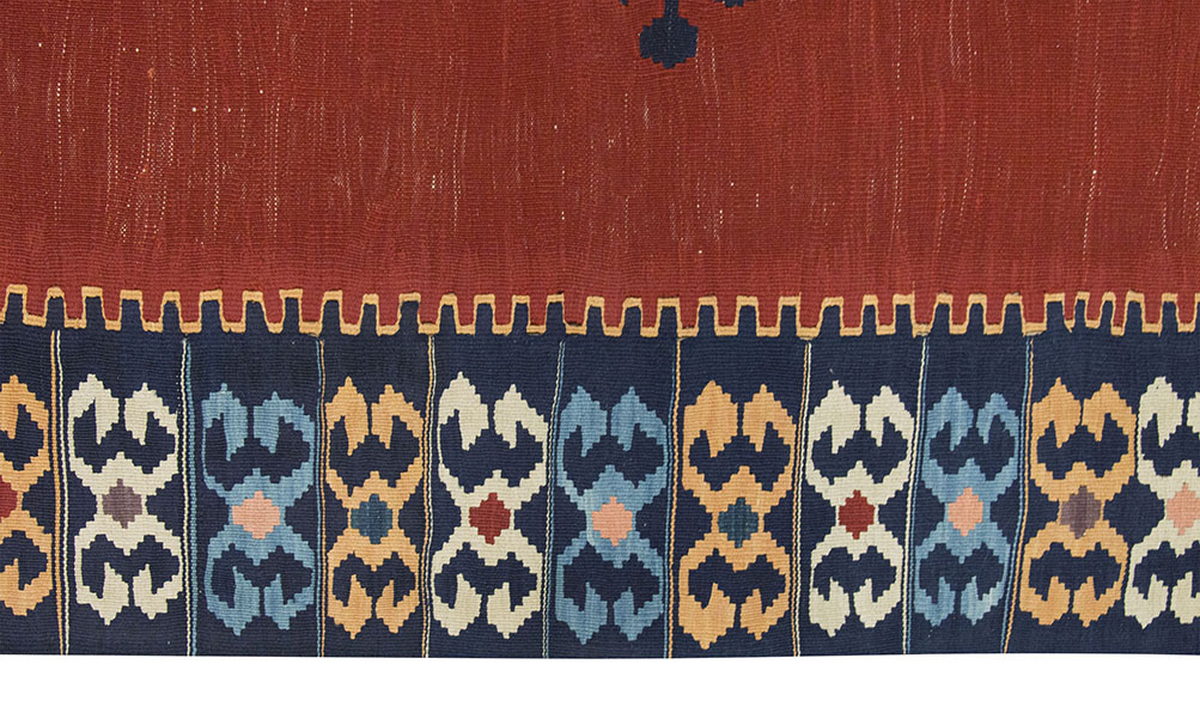 New Handmade Kilim 4'4 x 6'7 feet 133 x 200 cm