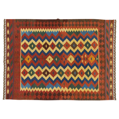 New Handmade Kilim 4'8 x 6'7 feet 142 x 200 cm