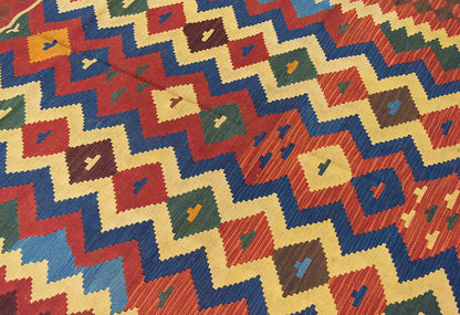 New Handmade Kilim 4'8 x 6'7 feet 142 x 200 cm
