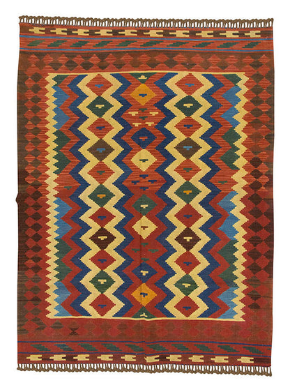 New Handmade Kilim 4'8 x 6'7 feet 142 x 200 cm