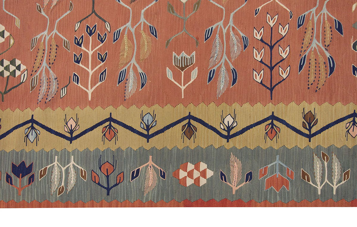New Handmade Kilim 5'2 x 7'10 feet 158 x 238 cm