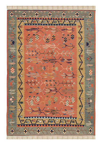 New Handmade Kilim 5'2 x 7'10 feet 158 x 238 cm