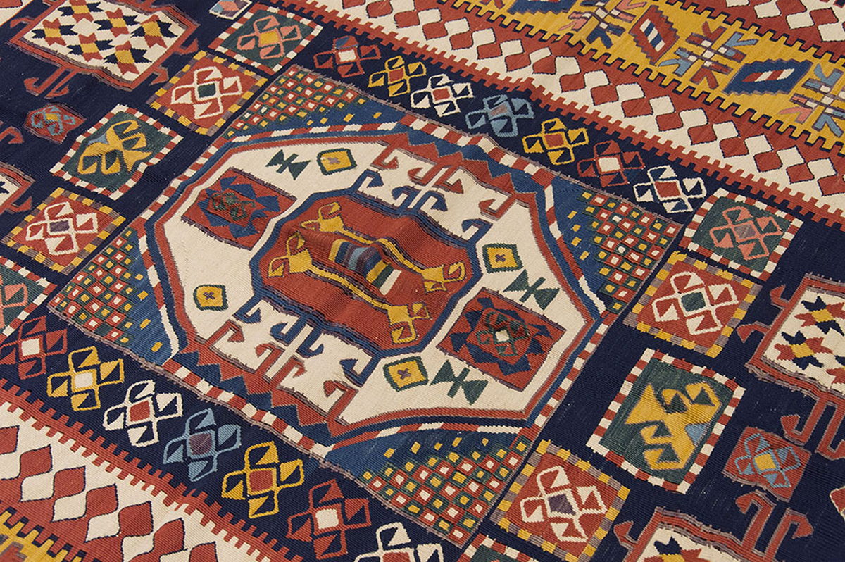 New Handmade Kilim 5'3 x 7'1 feet 161 x 215 cm