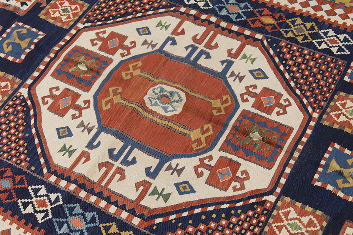 New Handmade Kilim 5'6 x 7'3 feet 168 x 220 cm