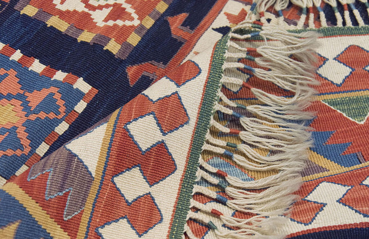 New Handmade Kilim 5'6 x 7'3 feet 168 x 220 cm