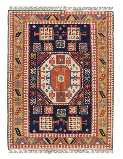 New Handmade Kilim 5'6 x 7'3 feet 168 x 220 cm