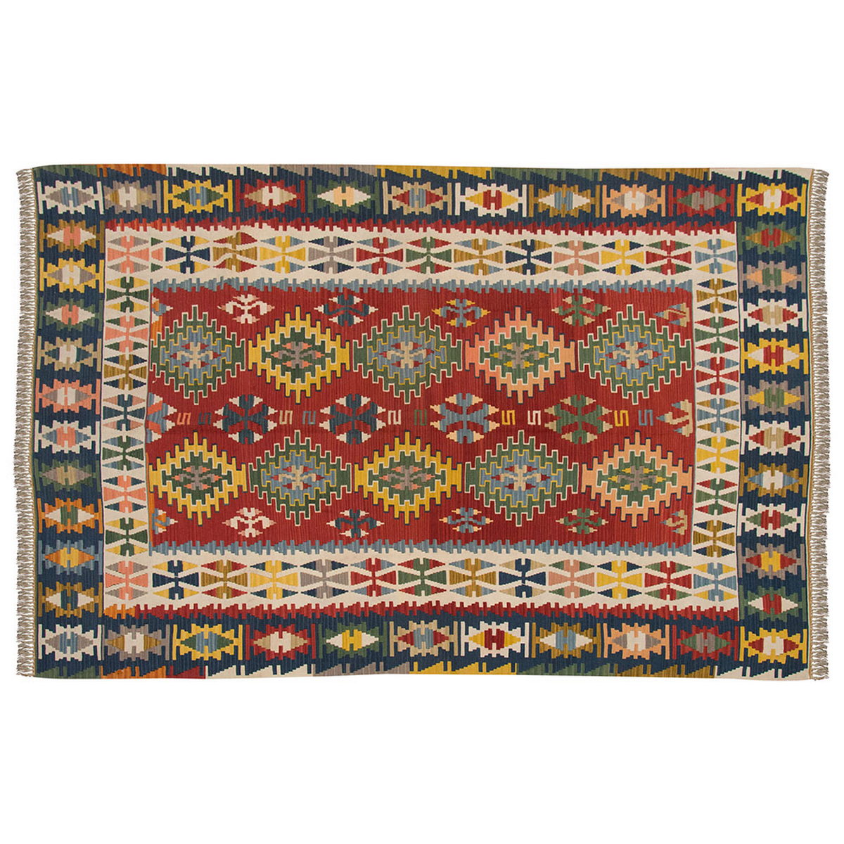 New Handmade Kilim 6'5 x 9'10 feet 195 x 300 cm