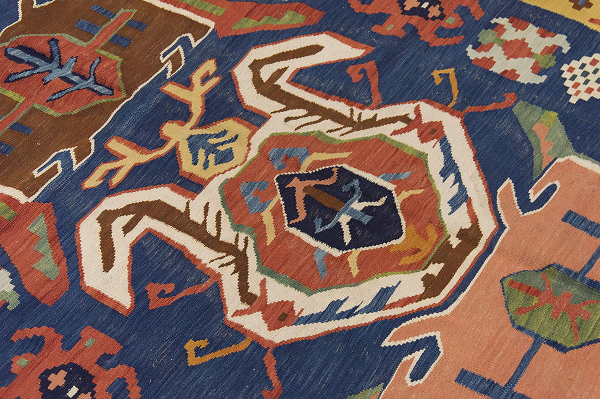 New Handmade Kilim 6'5 x 9'5 feet 195 x 288 cm