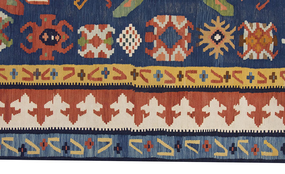 New Handmade Kilim 6'5 x 9'5 feet 195 x 288 cm